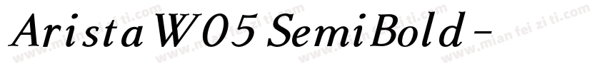 AristaW05 SemiBold字体转换